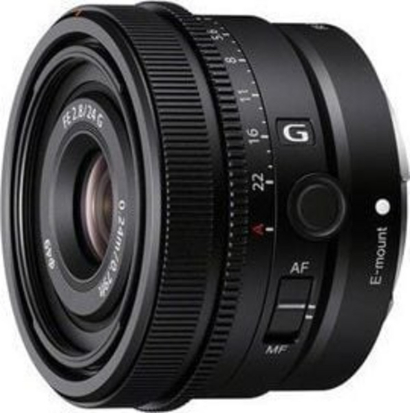 Fotoja e Lente Sony SEL24F28G FE G Master, 24 mm, F2.8, e zezë
