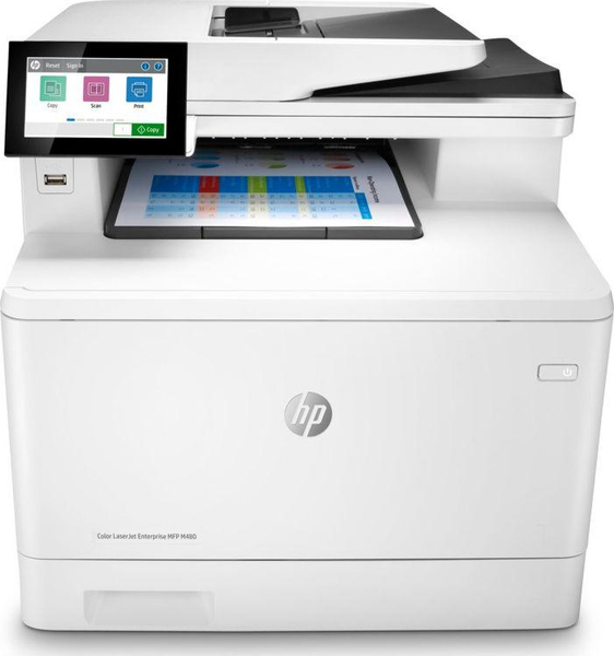 Fotoja e Printer HP Color LaserJet Enterprise M480f MFP, i bardhë