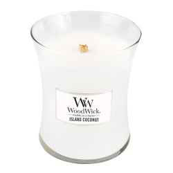 Fotoja e Qiri aromatik WoodWick Island Coconut, 275 g