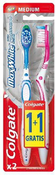Fotoja e Furçë dhëmbësh Colgate Max White Medium 1+1 Falas