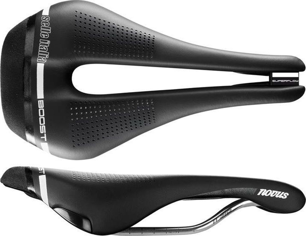 Fotoja e Shalë biçiklete Selle Italia Superflow S3, e zezë