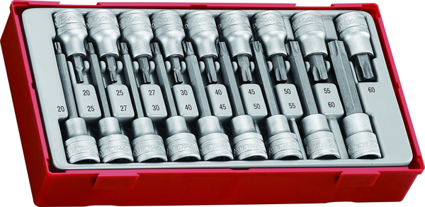 Fotoja e Set me 18 bitë TX Teng Tools me shufër katrore 1/2" TTTX18 (231890104)