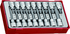 Fotoja e Set me 18 bitë TX Teng Tools me shufër katrore 1/2