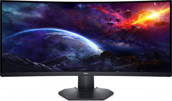 Fotoja e Monitor Dell S3422DWG (210-AZZE), 21'', 144Hz, 3440 x 1440 (UWQHD), VA, i zi