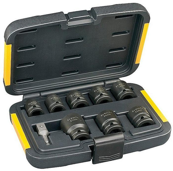 Fotoja e Set prizash me impakt Dewalt (DT7507-QZ), 1/2", 10-27mm, 9 copë