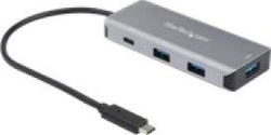 Fotoja e Port StarTech USB HUB 1x USB-C + 3x USB-A, 3.2 Gen2, i hirtë