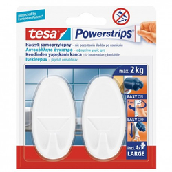 Fotoja e Varëse për peshqir Tesa Powerstrips, 2 copë, të bardha