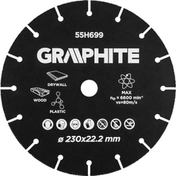 Fotoja e Disk prerës Graphite, 230 mm
