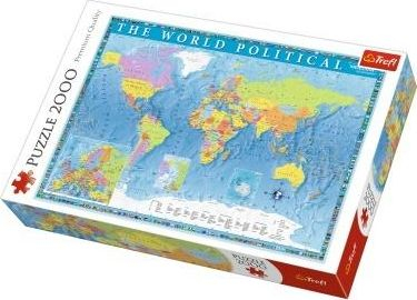 Fotoja e Puzzle Trefl Harta politike e botës, 2000 elemente