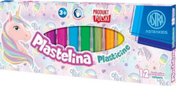 Fotoja e Plastelina Astra Plasticine Unicorn, 12 ngjyra