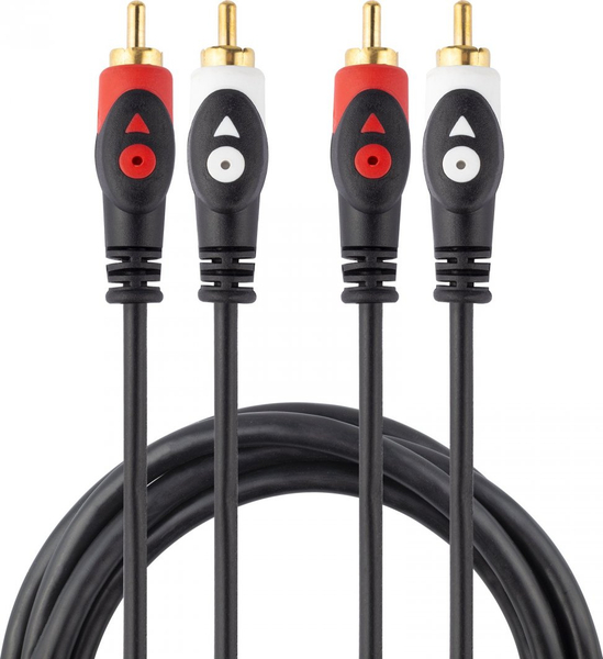 Fotoja e Kabllo Libox RCA, 5m, e zezë