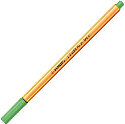 Fotoja e Stilolaps Stabilo Fineliner (88/033), 0.4 mm, i gjelbër neon