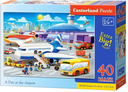 Fotoja e Puzzle Castorland: A day at the Airport, 59 x 40 cm, 40 elemente