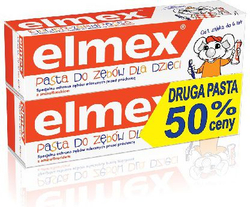 Fotoja e Pastë dhëmbësh për fëmijë Elmex, 50mlx2
