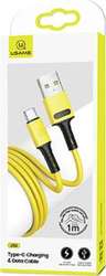 Fotoja e Kabllo Usams USB-A	- USB-C, 1m, e verdhë