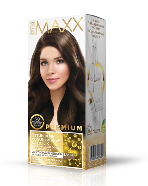 Fotoja e Ngjyrë për flokë Maxx Deluxe Premium, 6.0 Dark Blonde, 50ml