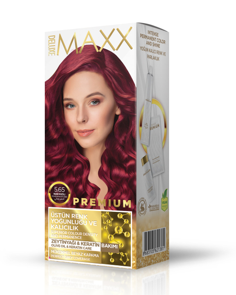 Fotoja e Ngjyrë për flokë Maxx Deluxe Premium, 5.65 Pomegranate Red, 50ml