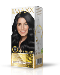 Fotoja e Ngjyrë për flokë Maxx Deluxe Premium, 1.0 Black, 50ml