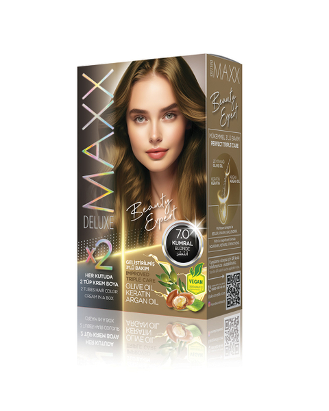 Fotoja e Ngjyrë për flokë Maxx Deluxe B.Expert, 7.0 Blonde, 50ml