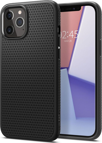 Fotoja e Mbrojtëse Spigen Liquid Air për iPhone 12 Pro Max, e zezë