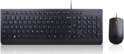 Fotoja e Set tastierë dhe maus Lenovo Essential Combo, me kabllo, i zi
