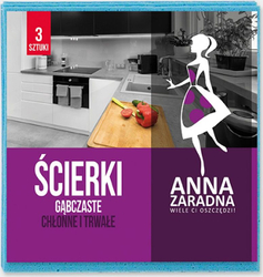Fotoja e Lecka sfungjeri për pastrim Anna Zaradna, 3 copë, të kaltra