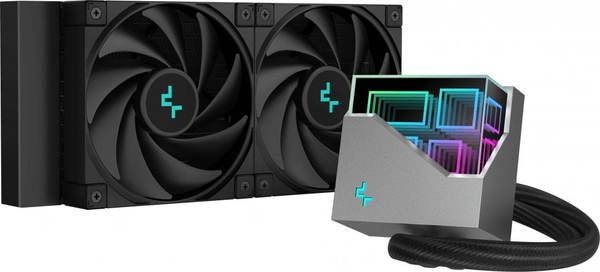 Fotoja e Ftohës me ujë Deepcool LT520 (R-LT520-BKAMNF-G-1), 2250rpm, 32.9dBa, 85CFM, ARGB, 240mm, i zi