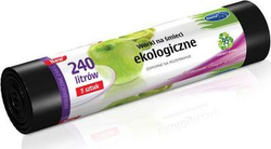 Fotoja e Qese ekologjike plehrash Stella Pack 240 L, 5 copë