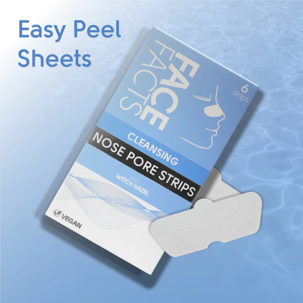 Fotoja e Face Facts Charcoal & Witch Hazel Nose Strips (6 Pieces), Witch Hazel