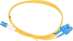 Fotoja e Kabllo rrjeti ExtraLink SC/UPC-LC/UPC SM DUPLEX, 3.0mm, 0.5m, e verdhë