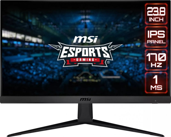 Fotoja e Monitor MSI G2412F, 23.8", Full HD (1920 x 1080), i zi