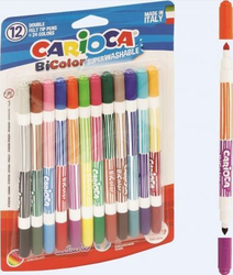 Fotoja e Set ngjyrash Carioca Pens BiColor, 12/24 ngjyra