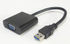 Fotoja e Përshatës MicroConnect, USB-A 3.0 në D-Sub (VGA), i zi, Picture 1