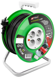 Fotoja e Kabllo zgjatëse AWTools, 3 x 1.5 mm², 16A, 25 m, i zi