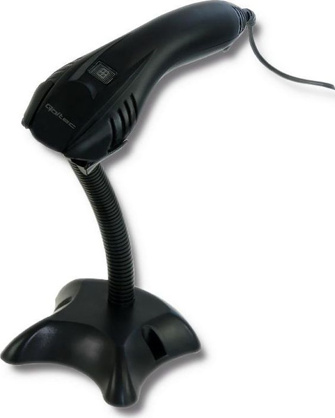 Fotoja e Skaner barkodi Qoltec 50861, 1D, USB, 1.4 m kabllo, i zi