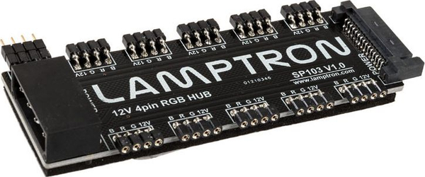 Fotoja e Hub për kompjuter Lamptron SP103 10x RGB