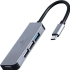Fotoja e USB Hub Gembird USB-C me 3 porte USB, i argjendtë, Picture 1