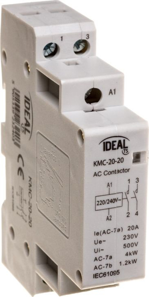 Fotoja e Kontraktor modular Kanlux 20A 2NO 0R 230V AC KMC-20-20 23240