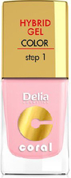 Fotoja e Xhel për thonj Delia Cosmetics Coral Hybrid nr. 04 Pastel Pink, 11ml