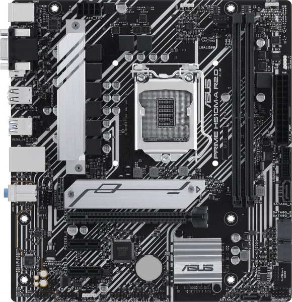 Fotoja e Pllakë amë Asus PRIME H510M-A R2.0, Intel H510, Socket 1200, 2 slota, Micro ATX