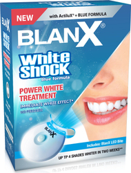 Fotoja e Set pastë dhëmbësh dhe zbardhuese Intensive BLANX White Shock, 50ml + LED
