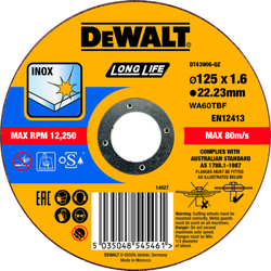 Fotoja e Disk për prerje Dewalt, 125x1.6mm