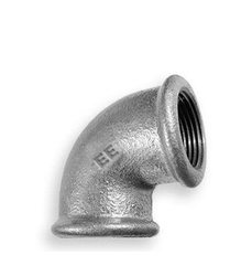 Fotoja e Bërryl Zawiercie Foundry, 90°, A1, 1 x 3/4", i argjendtë