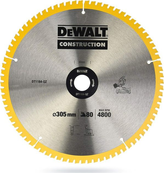 Fotoja e Disk prerës për dru Dewalt, 30x305 mm