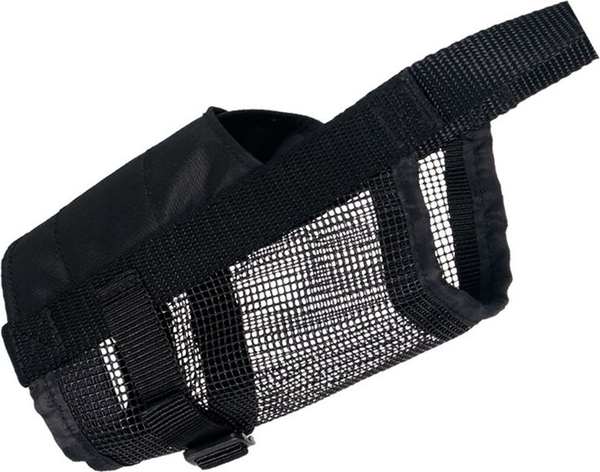 Fotoja e Maskë për qen Trixie Nylon Mesh, 18-29cm, e zezë