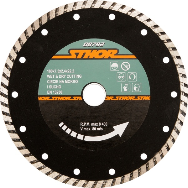 Fotoja e Disk prerës Sthor Diamond Turbo Disc 08791, 125mm
