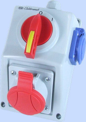 Fotoja e Set instalimi elektrik me ndërprerës Elektromet, 5P, 16A, IP54 (971616)