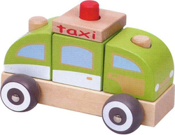 Fotoja e Lodër makinë taksi prej druri iBOX (W05C010)