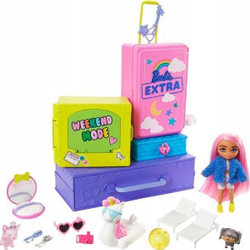Fotoja e Kukull Barbie Mattel Extra Doll - Small Doll + Pets (HDY91)