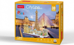 Fotoja e Puzzle për fëmijë Dante 3D City Line Paris